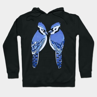 Two Blue Jay birds Hoodie